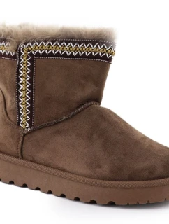 Dámské sněhule semišové hnědé Potocki 06303