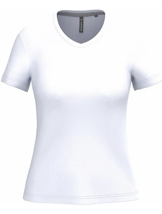 Kariban K 381 Dámské tričko s výstřihem do V 20.K381 white Kariban K 381 Dámské tričko s výstřihem do V 20.K381 white