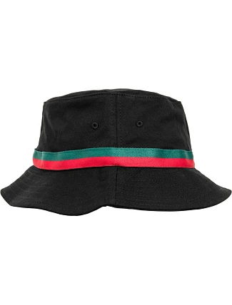 Flexfit 5003S Klobouk "Stripe" 55.003S black/fire red/green