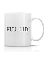 FUJ, LIDI - klasický bílý keramický hrníček 300 ml