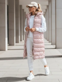 Dámská prošívaná vesta GANTINI růžová FashionStreet TY3740