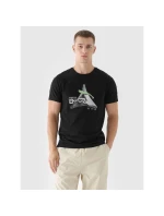 Pánské tričko s potiskem 4F 4FRAW24TTSHM2301-20S pánské