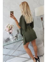 Oversize khaki netopýří šaty Oversize khaki netopýří šaty