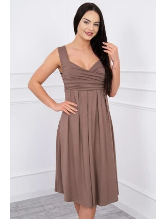 Šaty se širokými ramínky cappuccino Šaty se širokými ramínky cappuccino