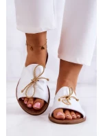 Zazoo Kožené 2659 Dámské Žabky Bílé