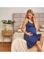 Dámská těhotenská košile 7244 dark blue - Doctornap
