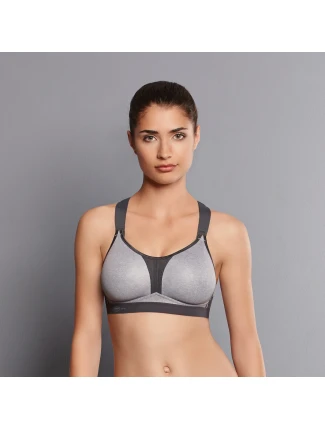 dynamiX star sportovní podprsenka X-Back 5537 heather grey - Active dynamiX star sportovní podprsenka X-Back 5537 heather grey - Active