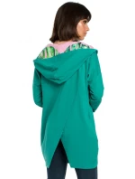 B091 Mikina na zip Oversized - černá B091 Mikina na zip Oversized - černá