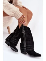 Kovbojské kozačky Camilora – černé