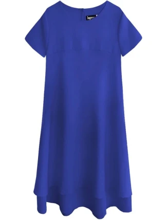 Trapézové šaty v chrpové barvě (436ART) Trapézové šaty v chrpové barvě (436ART)