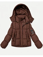 Dámská bunda puffer čokoládová (B6061-14) Dámská bunda puffer čokoládová (B6061-14)