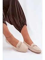Dámské mokasíny ploché béžové Olisa