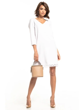 Dámské šaty T324/1 Bílá - Tessita