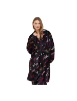 Dámský župan YI2222688F 006 tm.šedá s potiskem - DKNY Dámský župan YI2222688F 006 tm.šedá s potiskem - DKNY