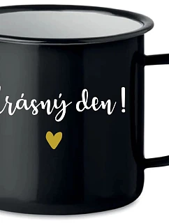 HRNEK KRÁSNÝ DEN! - černý plecháček 350 ml