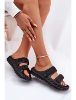 Dámské Pěnové Sandály Se Suchým Zipem Big Star RR274A527 Černé