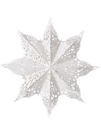 PAPÍROVÉ DEKORACE SNOWflAKE 64 CM WHITE DELUXE dětské