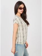 Tričko D12110M02646F světle béžové Tričko D12110M02646F světle béžové