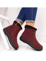 Dámské nepromokavé sněhové boty 9SN26-1467 EVE181C Vínová - NEWS Dámské nepromokavé sněhové boty 9SN26-1467 EVE181C Vínová - NEWS