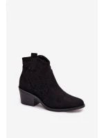 Boty na podpatku model 224425 Step in style Boty na podpatku model 224425 Step in style