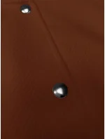 Hnědá vlněná bunda typu "bomber" (15687)