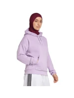 Dámská mikina adidas Essentials Linear French Terry Hoodie purple JY0036