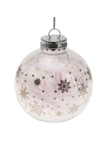 DEKORATIVNÍ CETKA 8CM STŘÍBRNÉ HVĚZDY