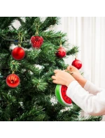 DEKORATIVNÍ PLASTOVÁ CETKA BEZPEČNÁ 7KS JAHODA MELOUN