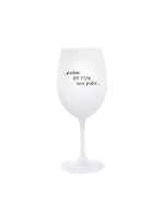 PROTOŽE BÝT FYZIK NENÍ PRDEL - bílá sklenice na víno 350 ml PROTOŽE BÝT FYZIK NENÍ PRDEL - bílá sklenice na víno 350 ml