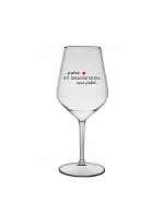 PROTOŽE BÝT ZDRAVOTNÍ SESTRA NENÍ PRDEL - čirá nerozbitná sklenice na víno 470 ml