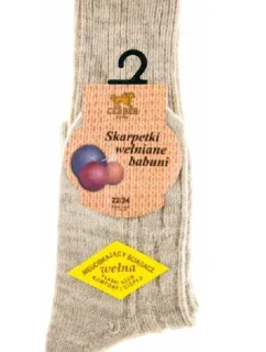 PONOŽKY Z VLNY BABIČKA 1012