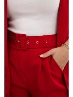 Elegantní souprava saka a kalhot červený