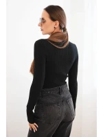 Dámské pruhované šaty s rolákem a ozdobnými knoflíky bordová Dámské pruhované šaty s rolákem a ozdobnými knoflíky bordová