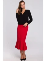 K037 Zavinovací halenka - černá