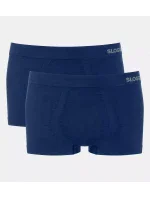 Pánské boxerky GO Smooth Hipster 2P - UNKNOWN - tm. modré 6722 - SLOGGI