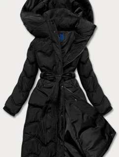 Černá rozšířená dámská bunda (ag2-j81)