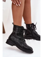 Kožené dámské workery s ozdobným detailem Maciejka K7180-01 Černé Kožené dámské workery s ozdobným detailem Maciejka K7180-01 Černé