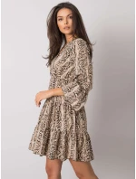 Šaty DHJ SK 8777B 1.11P černá a béžová Šaty DHJ SK 8777B 1.11P černá a béžová