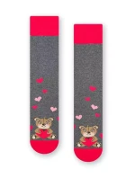 Vzorované pánské ponožky Steven art.136 Srdíčka