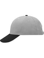 Daiber MB 24 6 panelová sandwich kšiltovka 03.0024 light grey/black/light grey