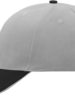 Daiber MB 24 6 panelová sandwich kšiltovka 03.0024 light grey/black/light grey