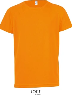 SOL'S Sporty Kids Dětské raglánové sportovní tričko 25.1166 neon orange