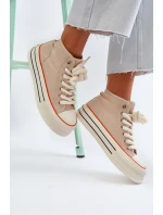 Dámské tenisky na platformě béžové Aineri