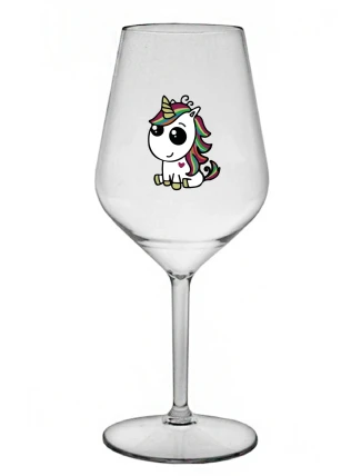DUHOVÝ JEDNOROŽEC - čirá nerozbitná sklenice na víno 470 ml DUHOVÝ JEDNOROŽEC - čirá nerozbitná sklenice na víno 470 ml