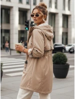Dámská přechodná bunda parka MEROY béžová FashionStreet TY4288