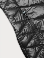 Prošívaná dámská zimní bunda v grafitové barvě J Style (16M9100-105)