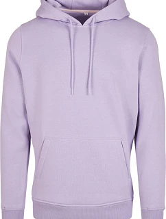 Build your Brand BY 011 Mikina s kapucí z těžké bavlny 56.0011 lilac