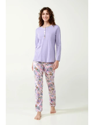 Bavlněné pyžamo Lavender Sweet 21300 - Vamp Bavlněné pyžamo Lavender Sweet 21300 - Vamp