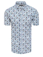 FashionStreet pánská bílá košile s krátkým rukávem KX1011 FashionStreet pánská bílá košile s krátkým rukávem KX1011