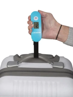 ELEKTRONICKÁ CESTOVNÍ VÁHA MAX. 40 KG DUNLOP TYRKYSOVÁ